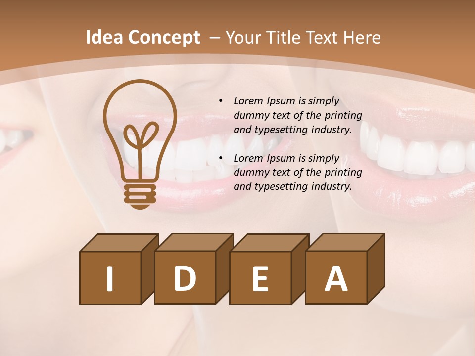 Dentistry Teeth Natural PowerPoint Template
