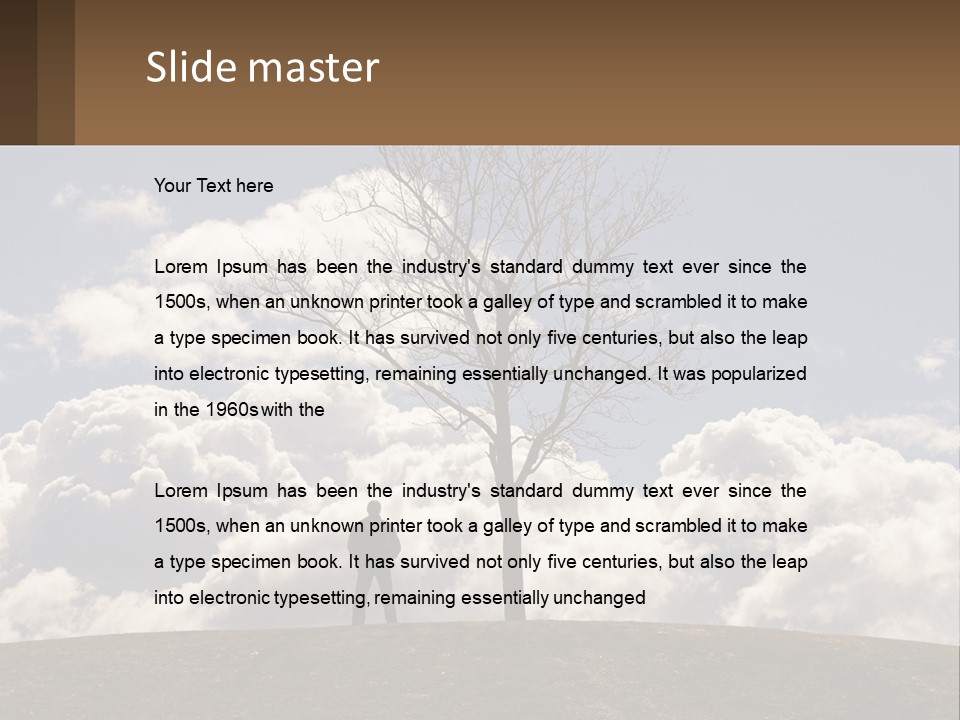 World Lone Atmosphere PowerPoint Template
