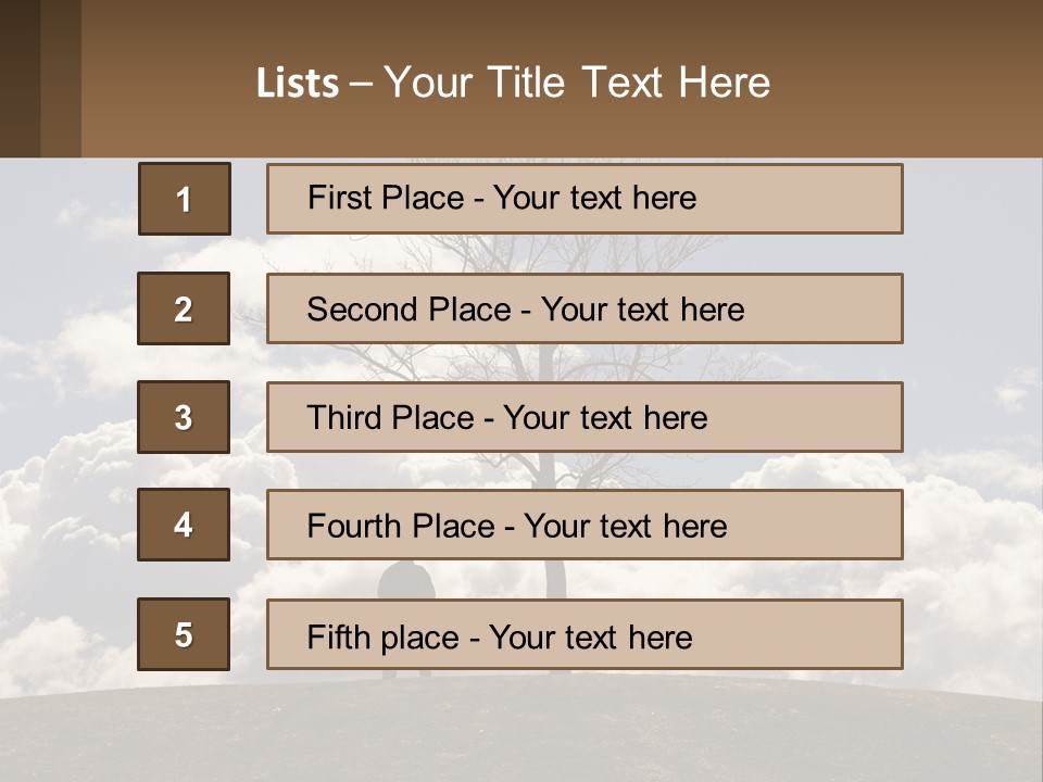 World Lone Atmosphere PowerPoint Template