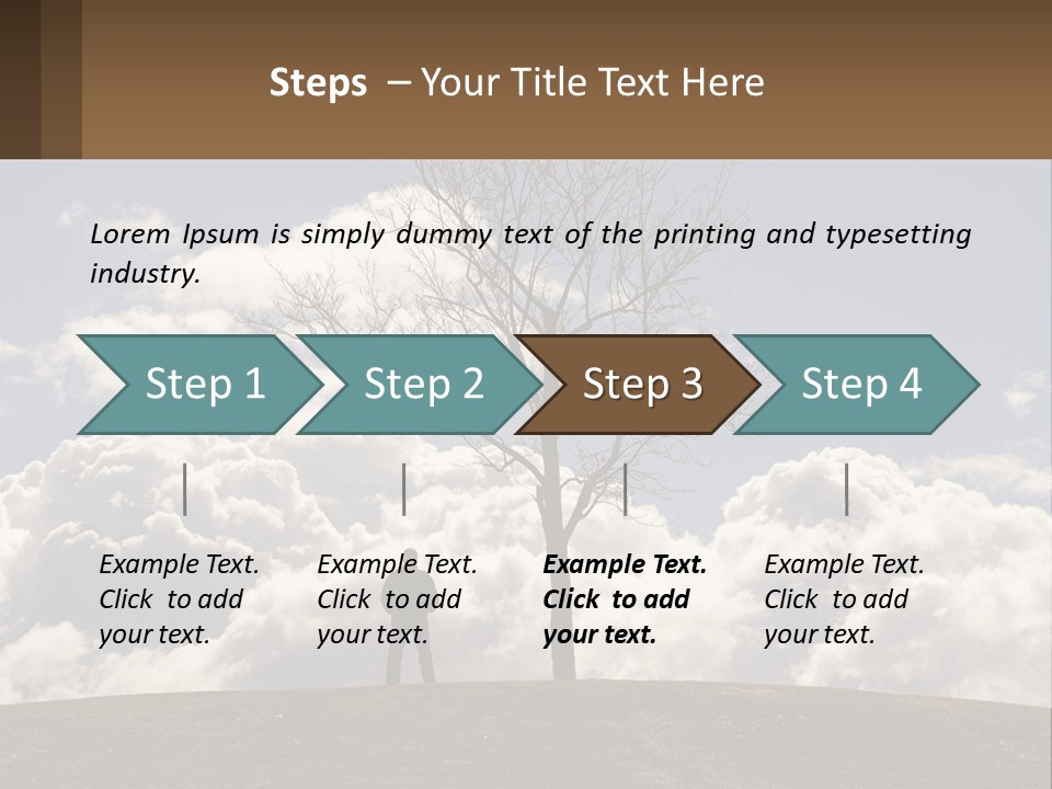 World Lone Atmosphere PowerPoint Template