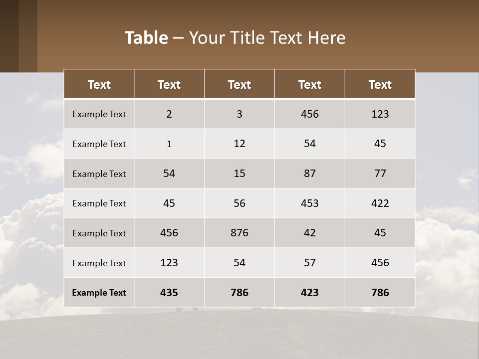 World Lone Atmosphere PowerPoint Template