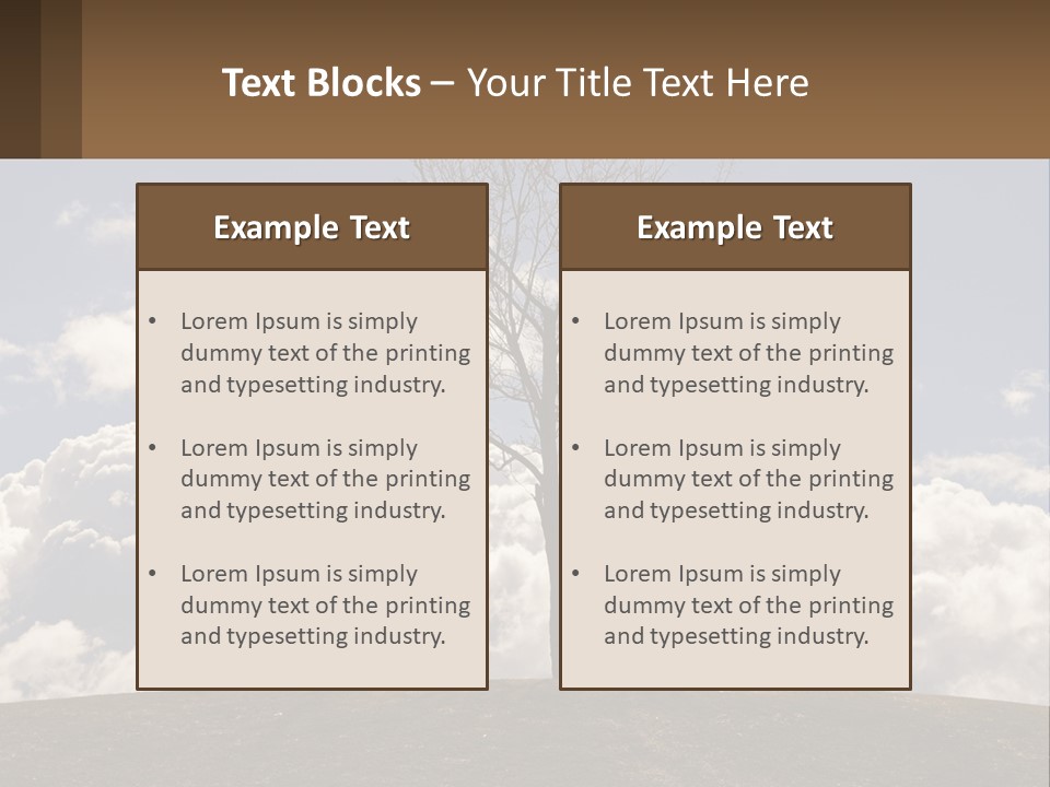 World Lone Atmosphere PowerPoint Template