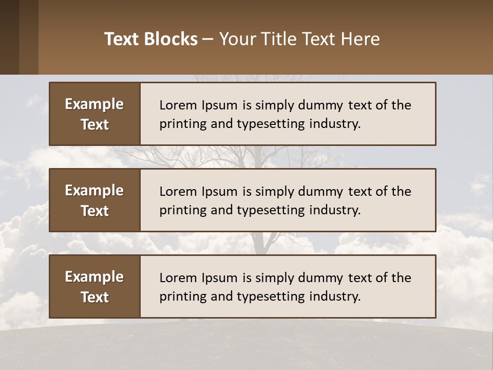 World Lone Atmosphere PowerPoint Template