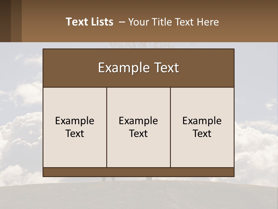 World Lone Atmosphere PowerPoint Template
