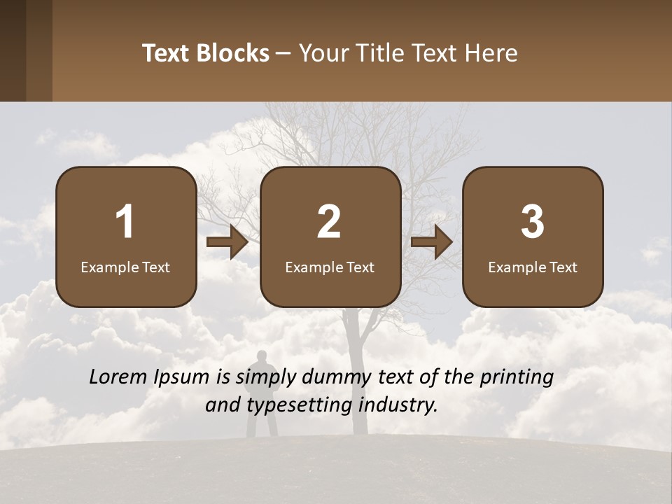 World Lone Atmosphere PowerPoint Template
