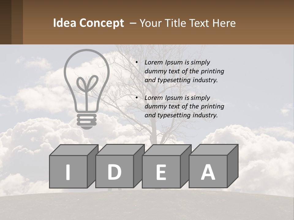 World Lone Atmosphere PowerPoint Template