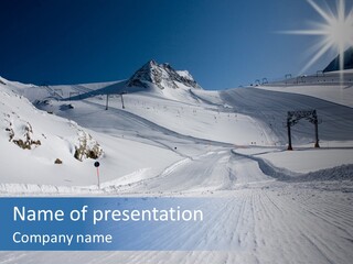 Icy Alpine Sky PowerPoint Template