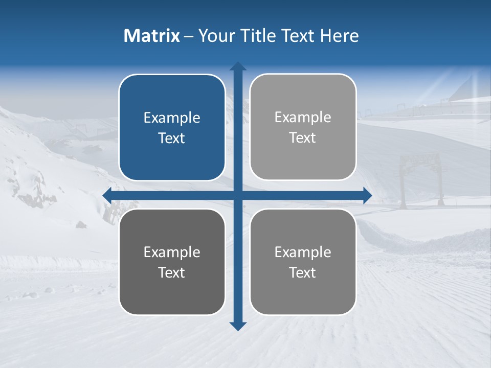 Icy Alpine Sky PowerPoint Template