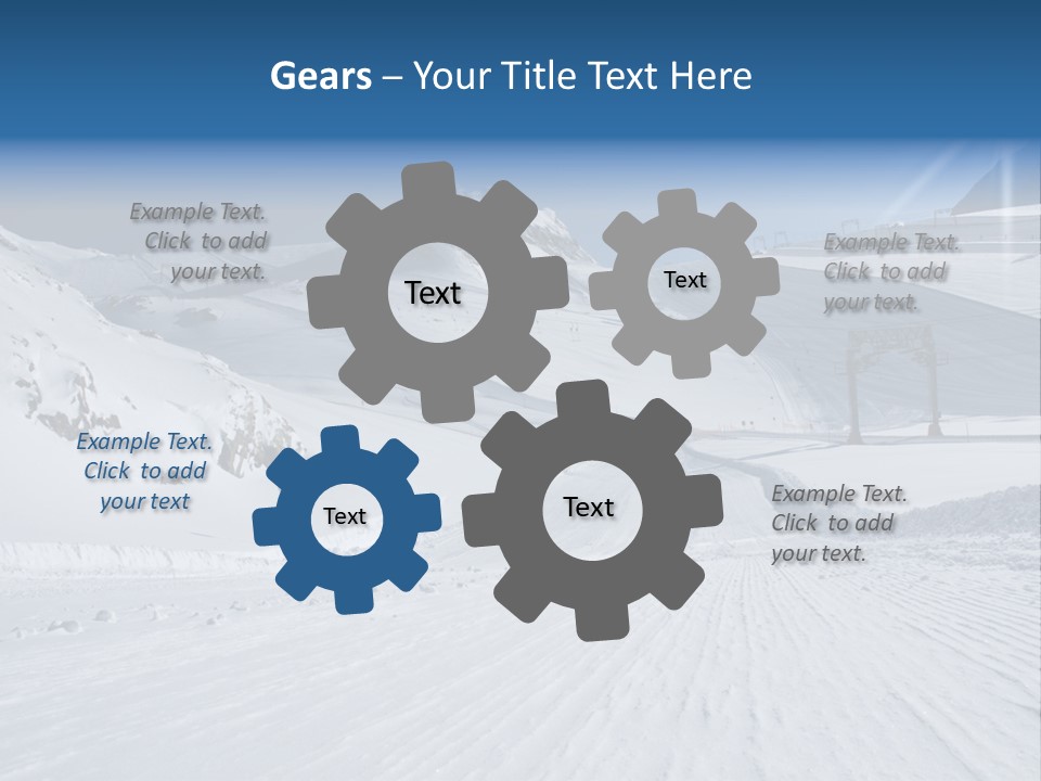 Icy Alpine Sky PowerPoint Template