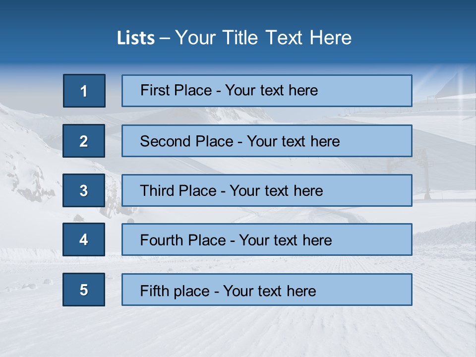 Icy Alpine Sky PowerPoint Template