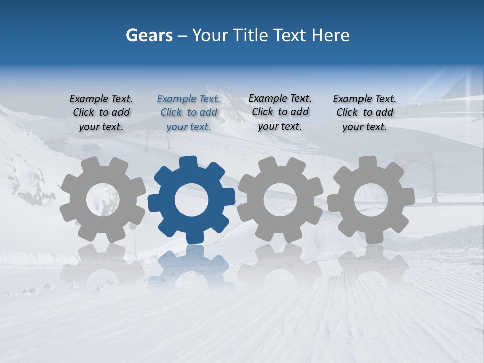 Icy Alpine Sky PowerPoint Template