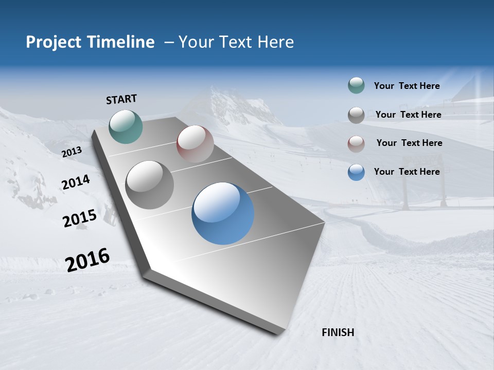 Icy Alpine Sky PowerPoint Template