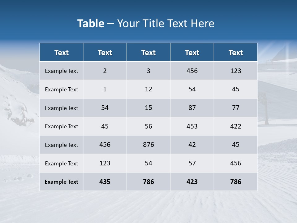 Icy Alpine Sky PowerPoint Template