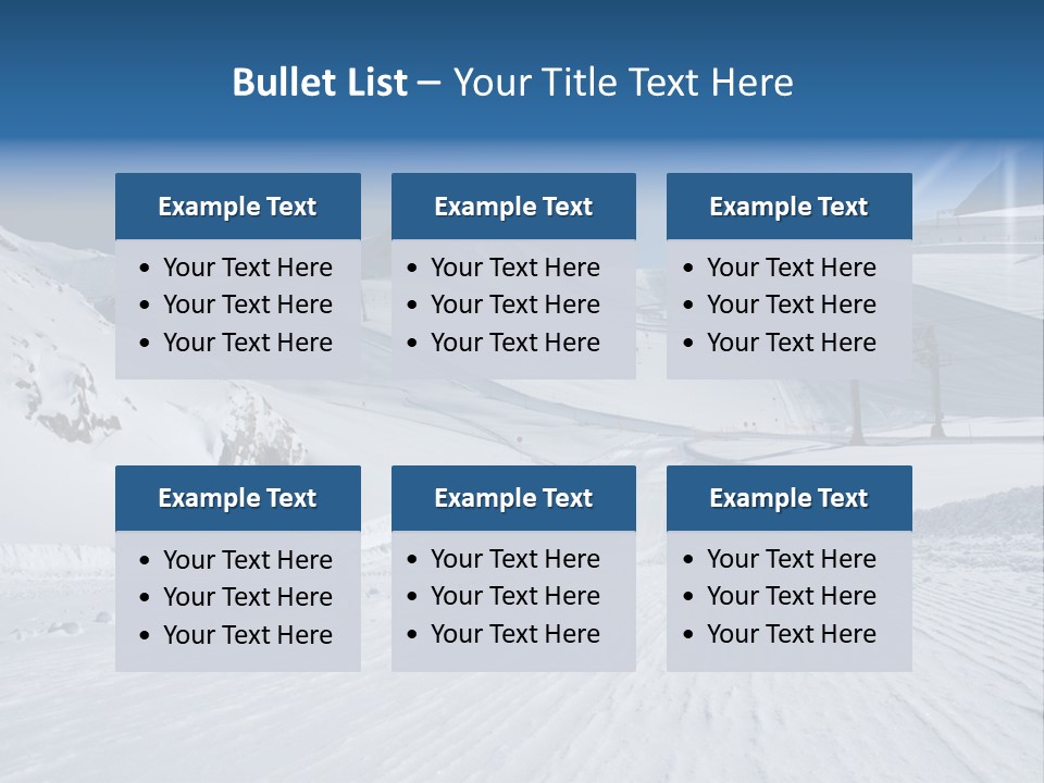 Icy Alpine Sky PowerPoint Template