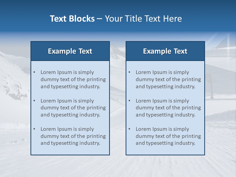 Icy Alpine Sky PowerPoint Template