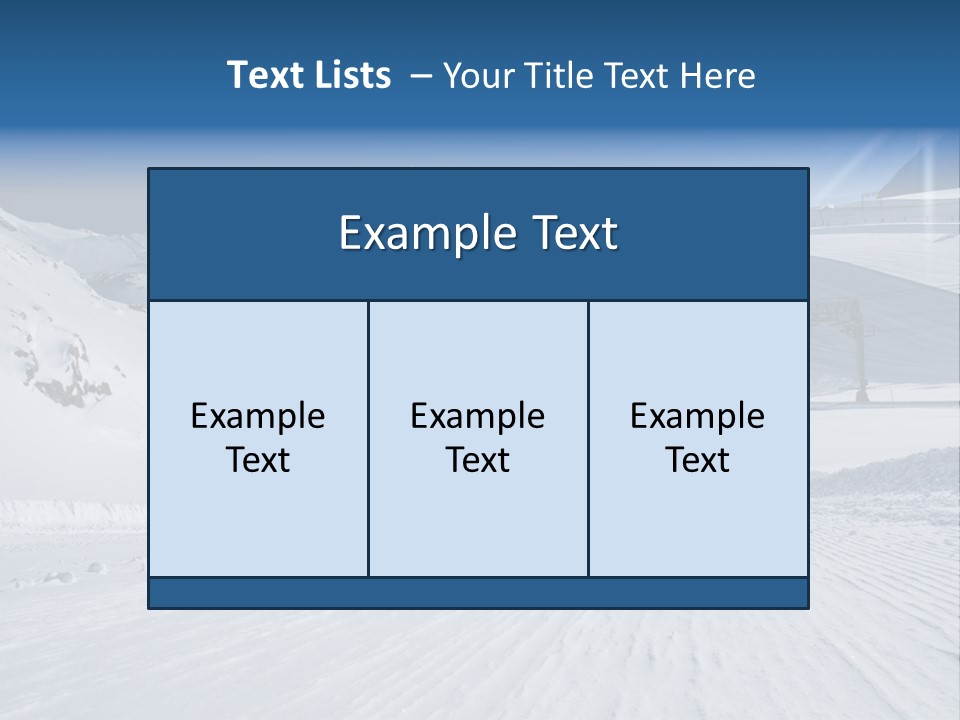 Icy Alpine Sky PowerPoint Template