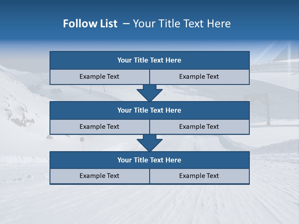 Icy Alpine Sky PowerPoint Template