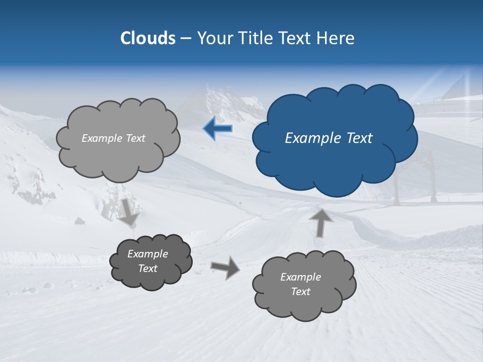 Icy Alpine Sky PowerPoint Template