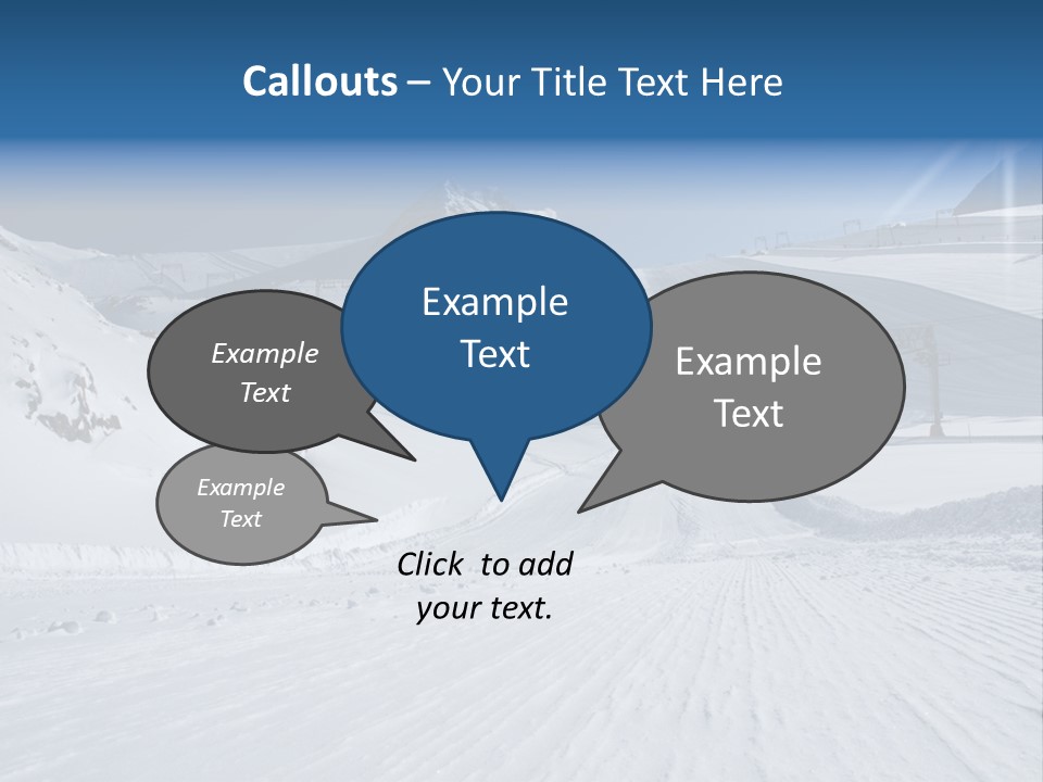 Icy Alpine Sky PowerPoint Template