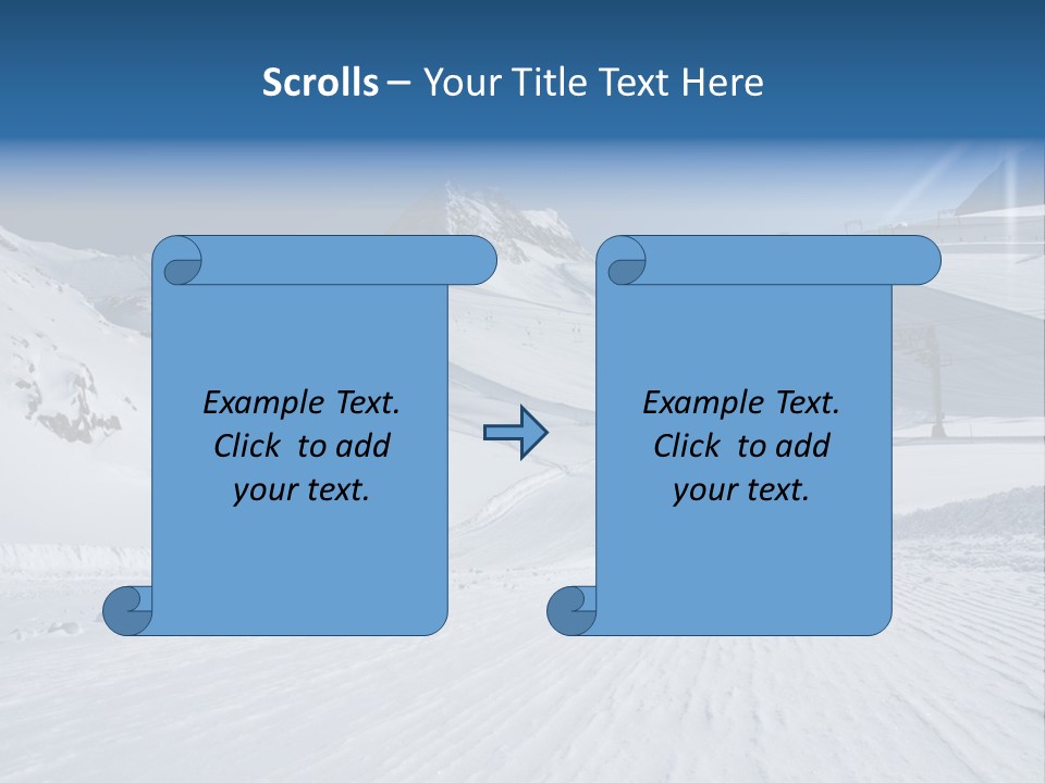 Icy Alpine Sky PowerPoint Template