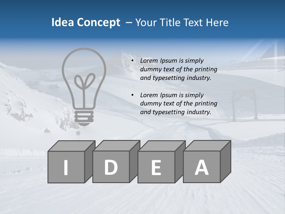 Icy Alpine Sky PowerPoint Template