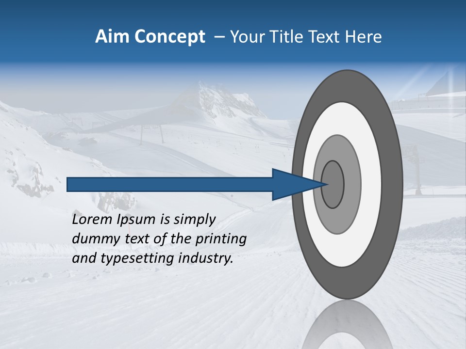Icy Alpine Sky PowerPoint Template