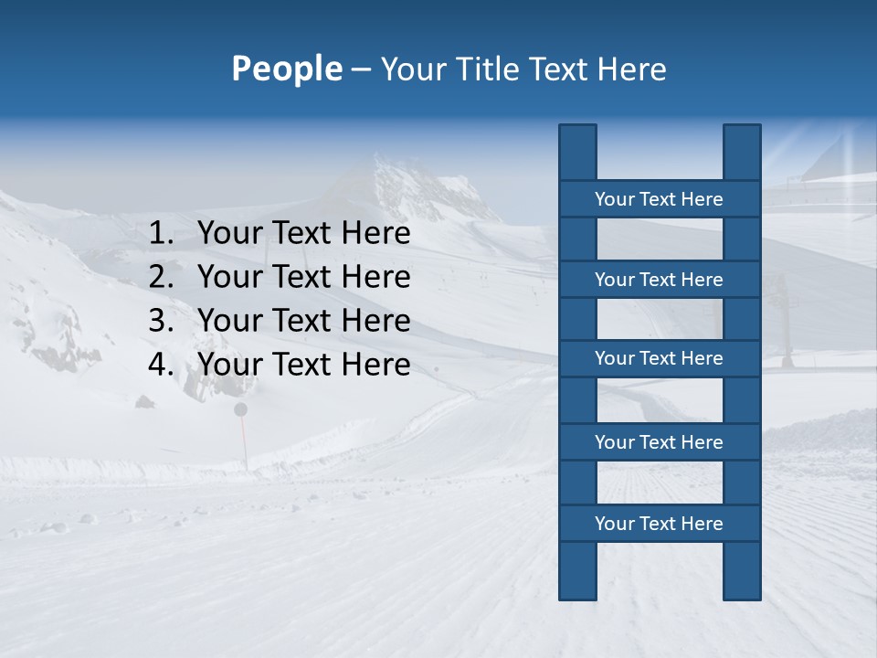 Icy Alpine Sky PowerPoint Template