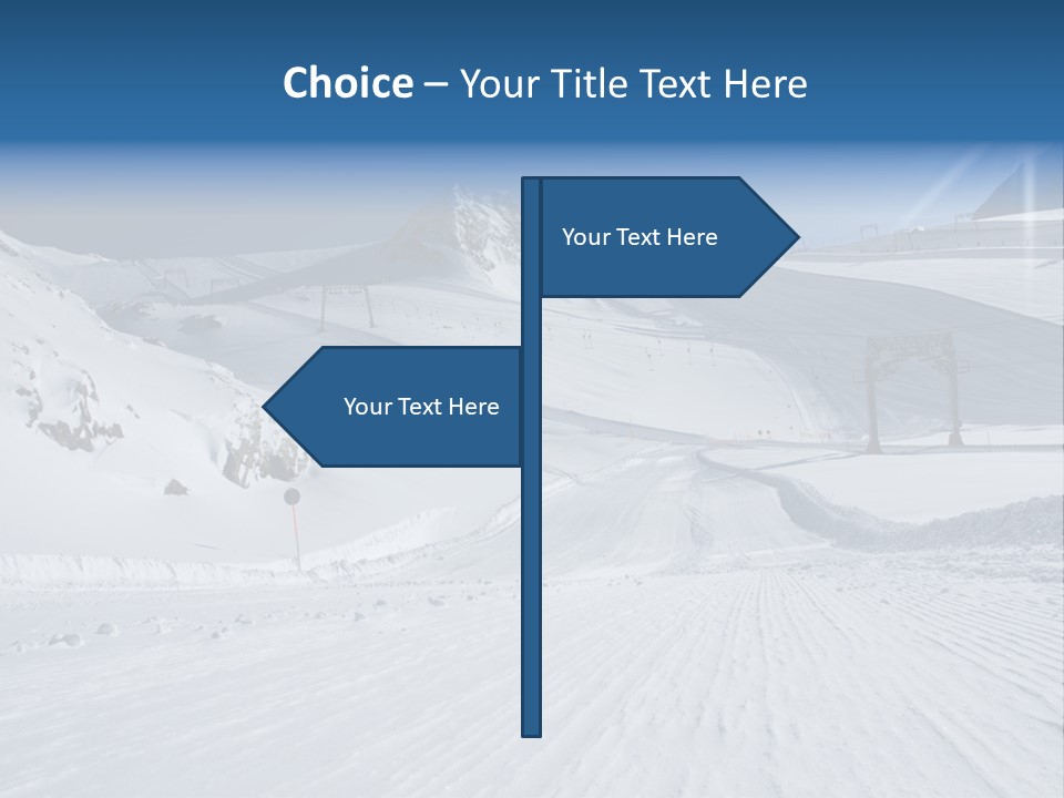 Icy Alpine Sky PowerPoint Template