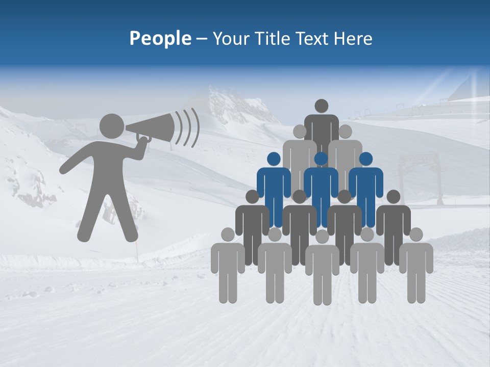 Icy Alpine Sky PowerPoint Template