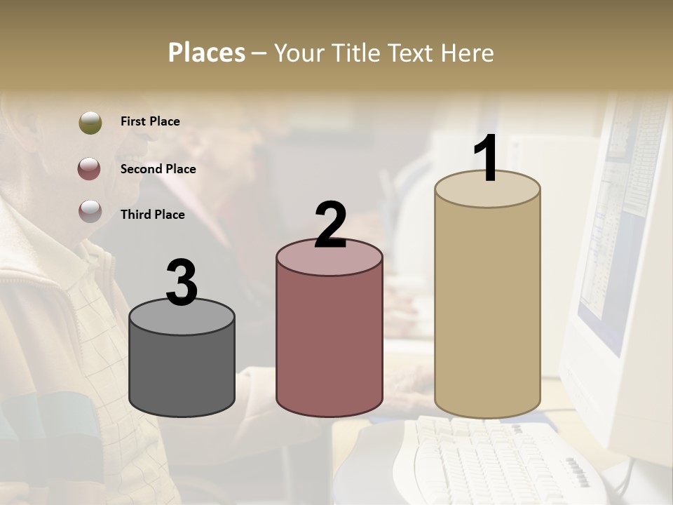 Man Silver Surfer Female PowerPoint Template