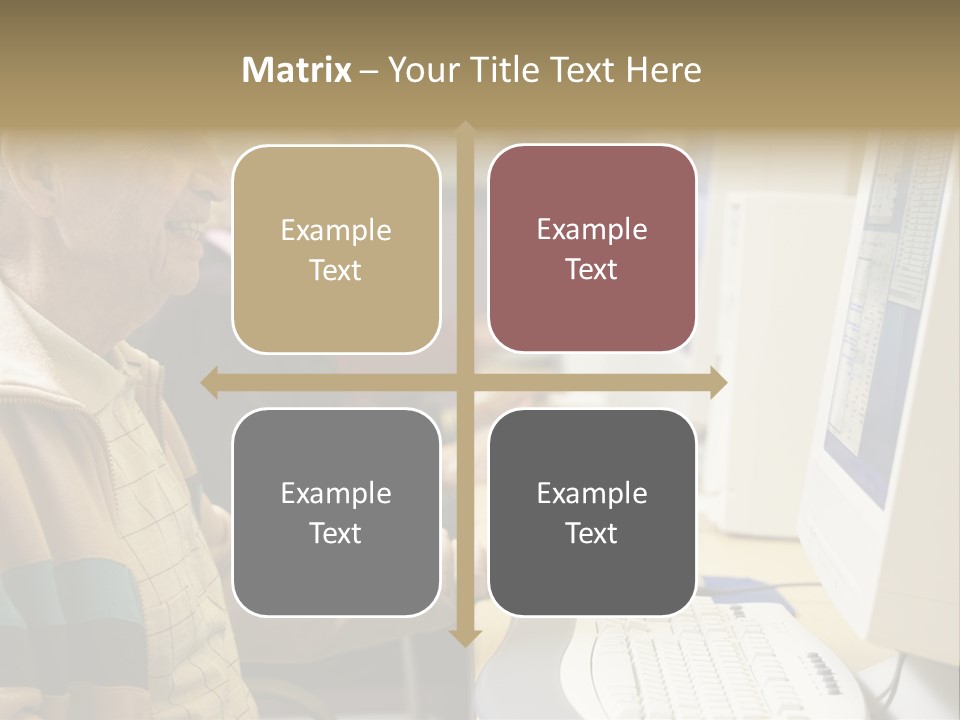 Man Silver Surfer Female PowerPoint Template