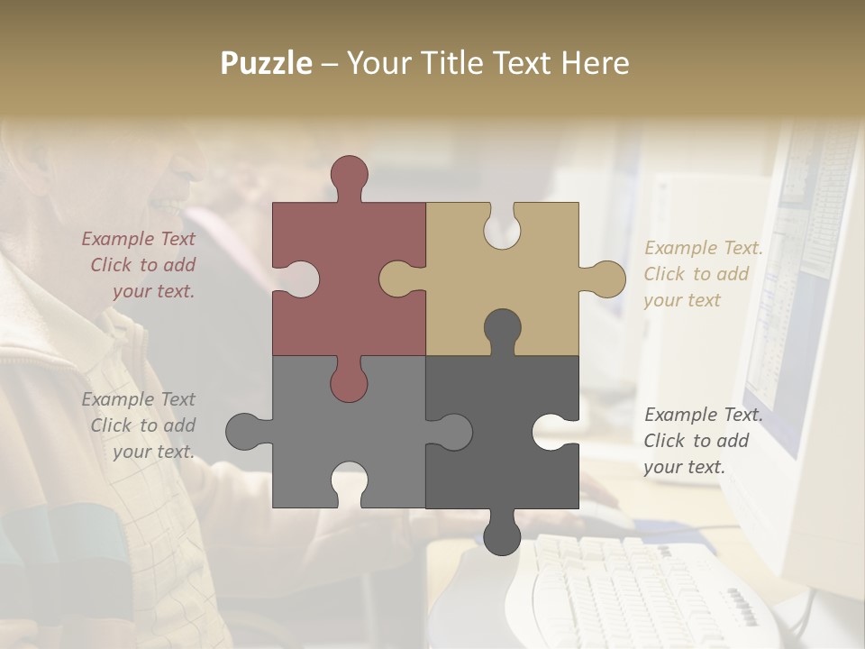 Man Silver Surfer Female PowerPoint Template