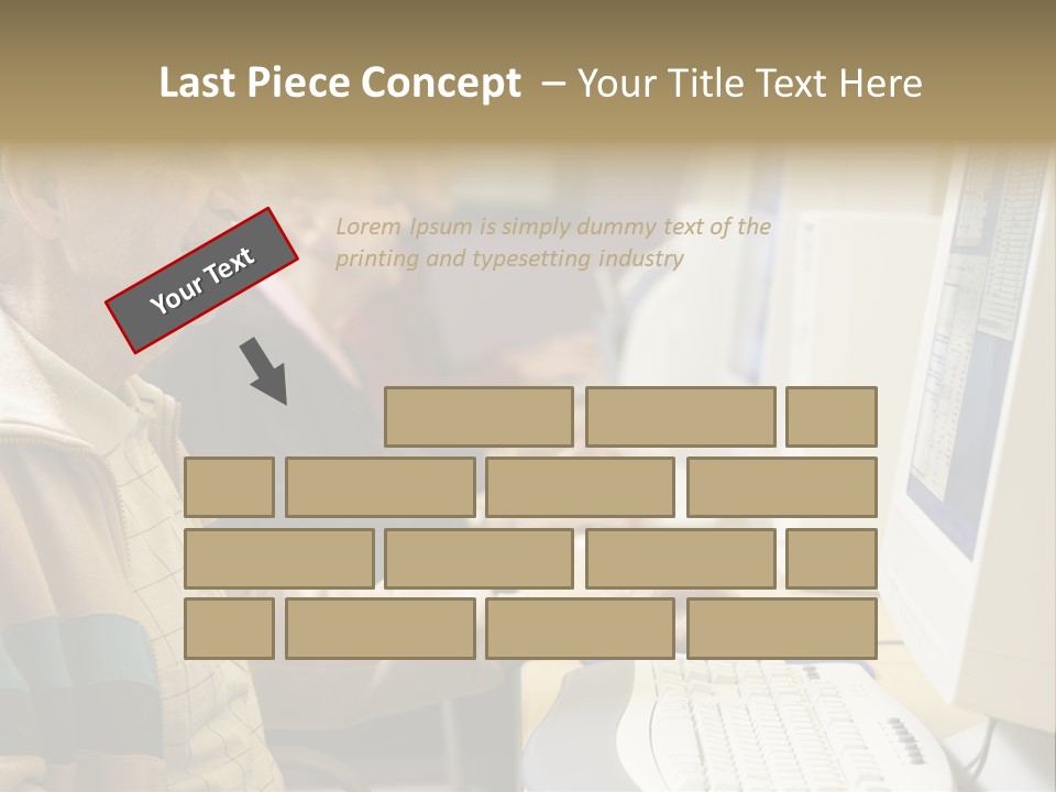 Man Silver Surfer Female PowerPoint Template