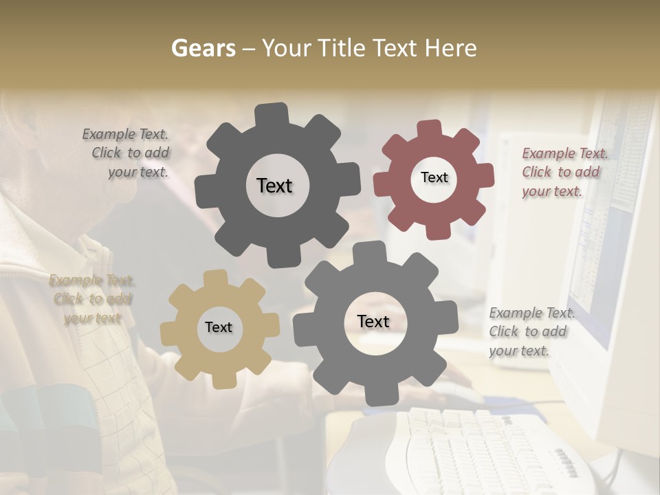 Man Silver Surfer Female PowerPoint Template