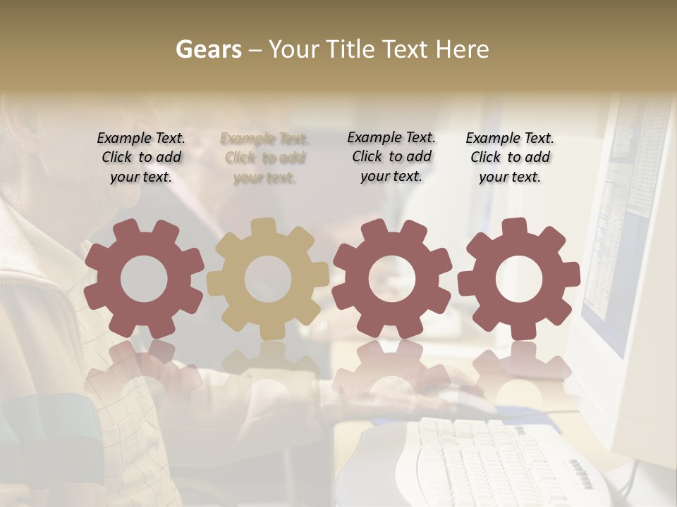 Man Silver Surfer Female PowerPoint Template