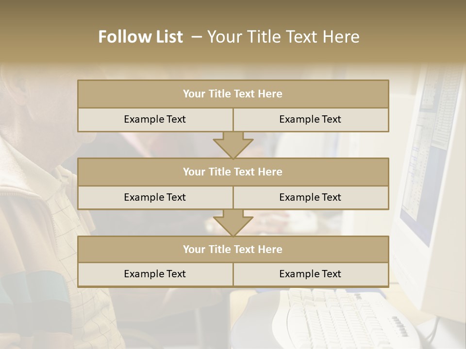 Man Silver Surfer Female PowerPoint Template