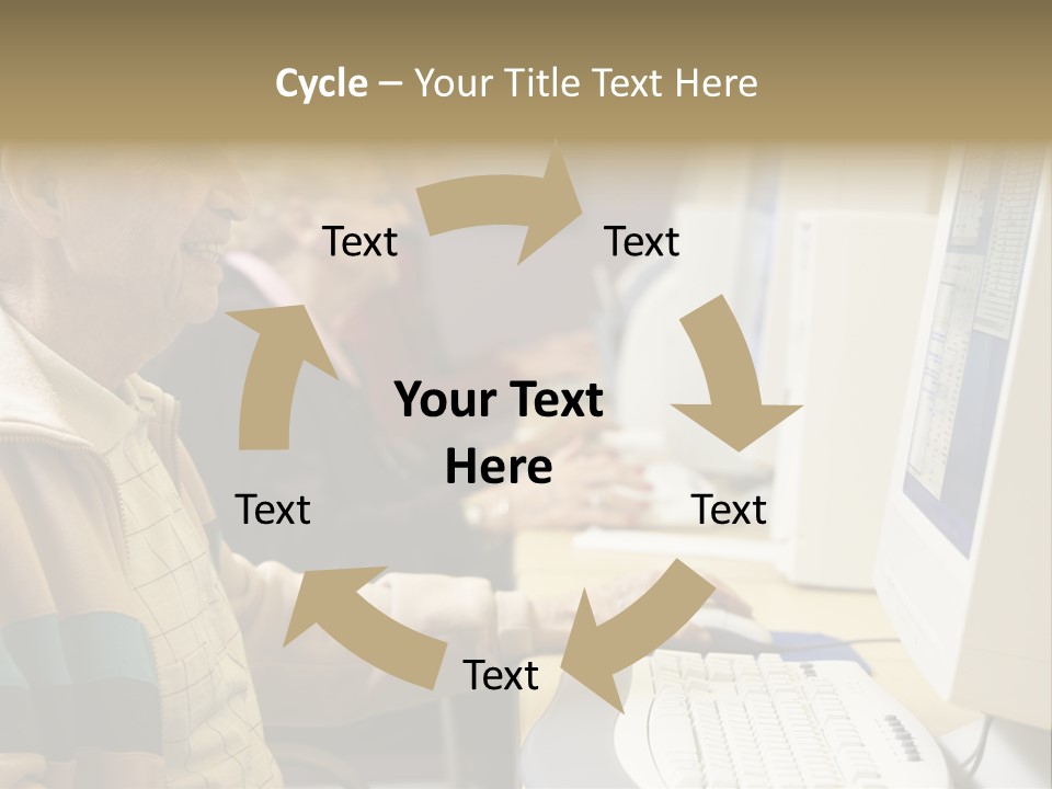 Man Silver Surfer Female PowerPoint Template