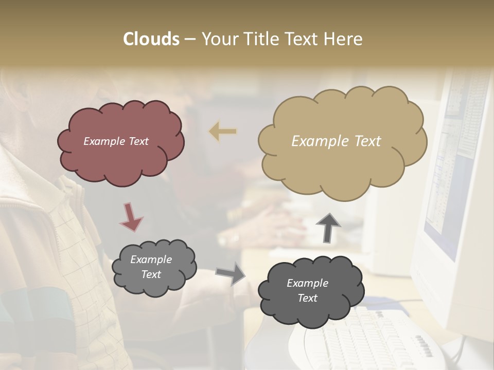 Man Silver Surfer Female PowerPoint Template