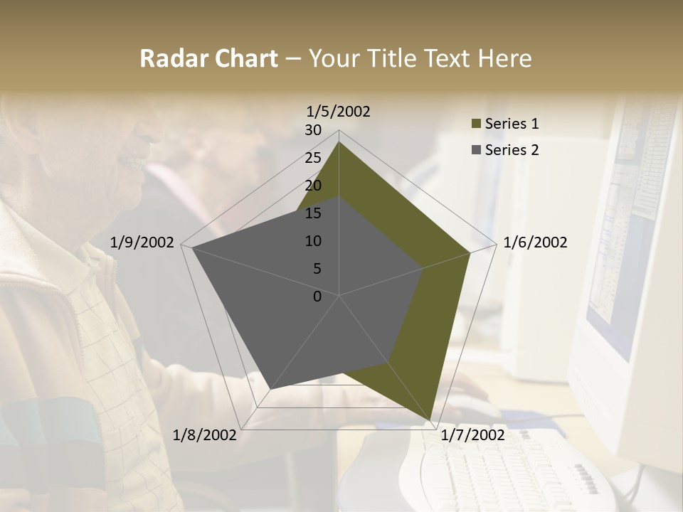 Man Silver Surfer Female PowerPoint Template