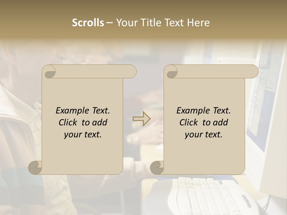 Man Silver Surfer Female PowerPoint Template