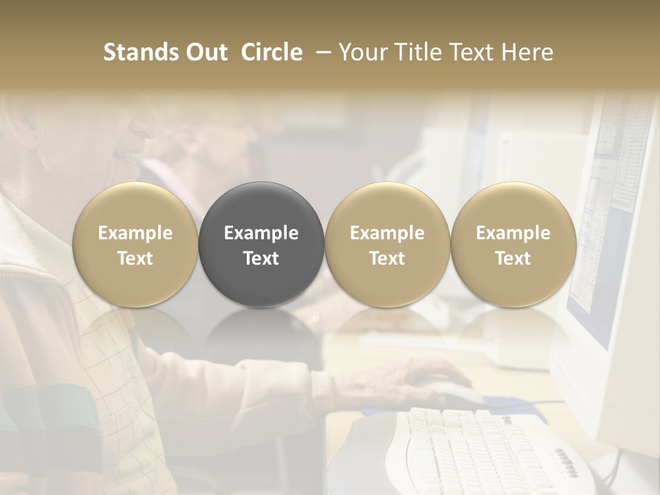 Man Silver Surfer Female PowerPoint Template