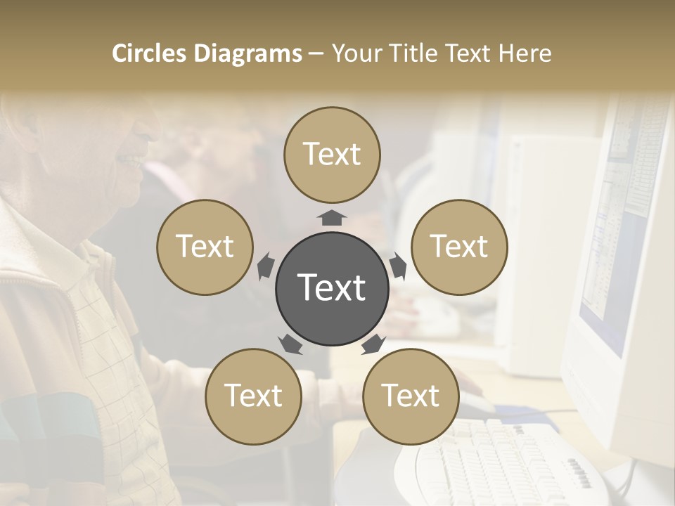 Man Silver Surfer Female PowerPoint Template