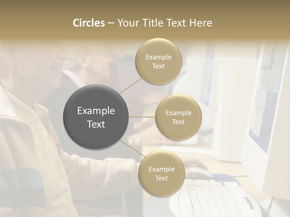 Man Silver Surfer Female PowerPoint Template