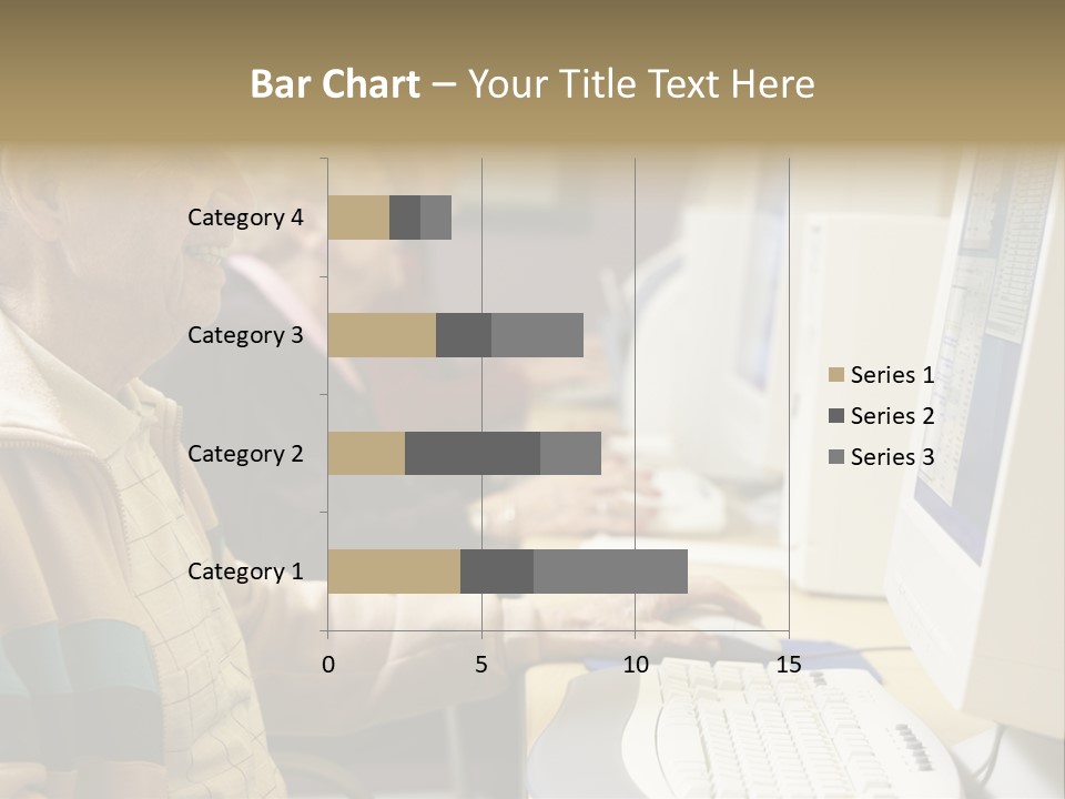 Man Silver Surfer Female PowerPoint Template