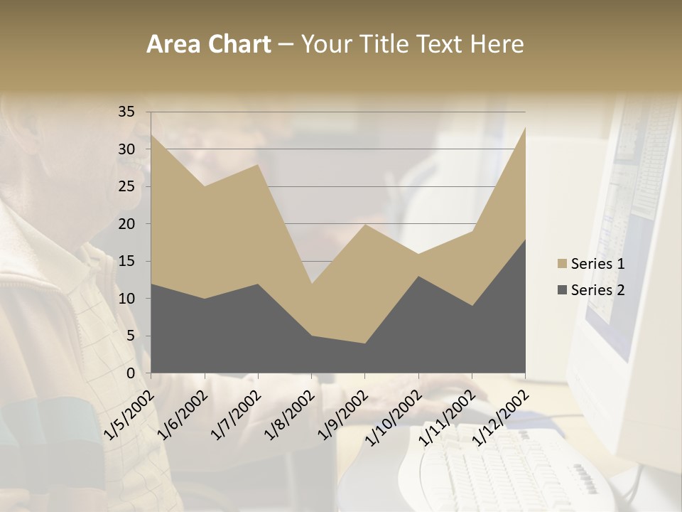 Man Silver Surfer Female PowerPoint Template