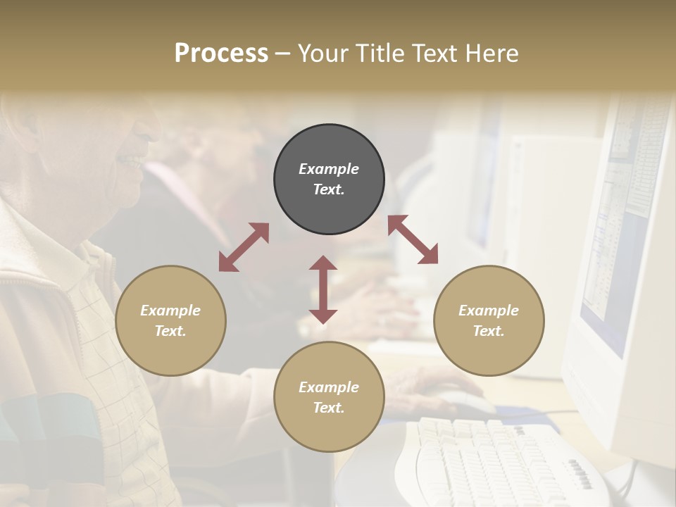 Man Silver Surfer Female PowerPoint Template