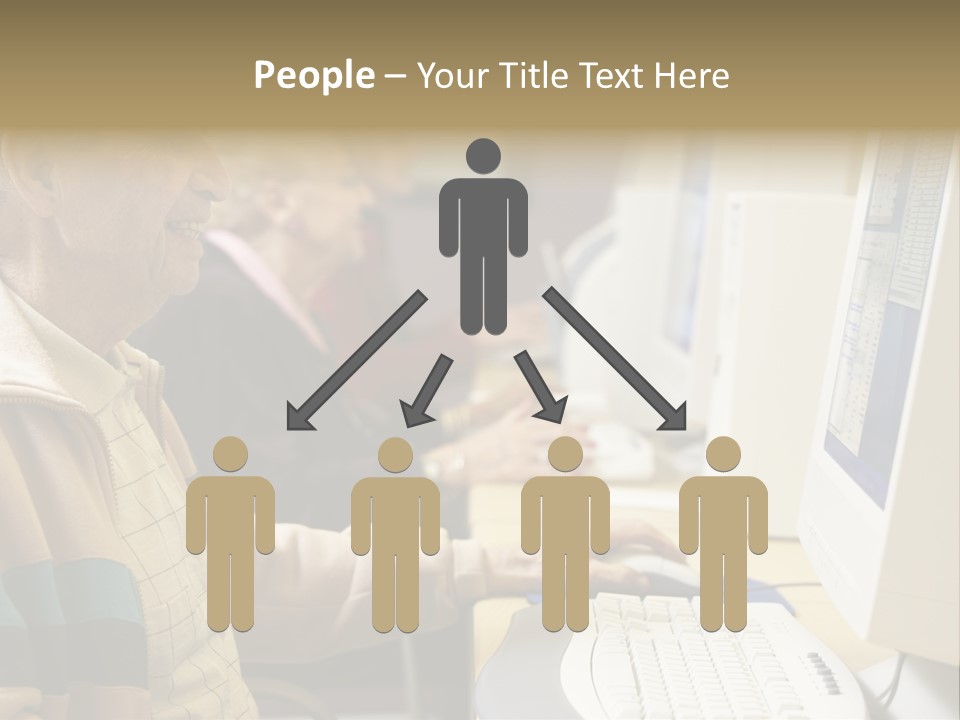 Man Silver Surfer Female PowerPoint Template