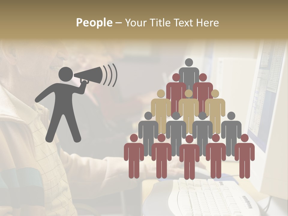 Man Silver Surfer Female PowerPoint Template