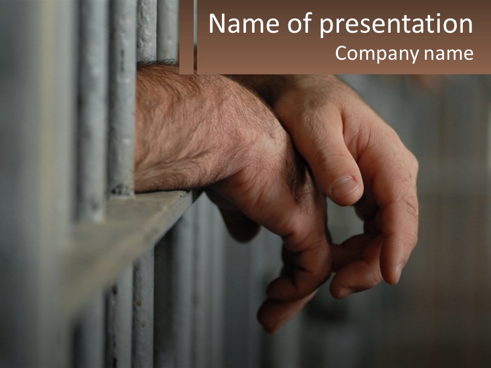 Imprisoned Alone Anger PowerPoint Template