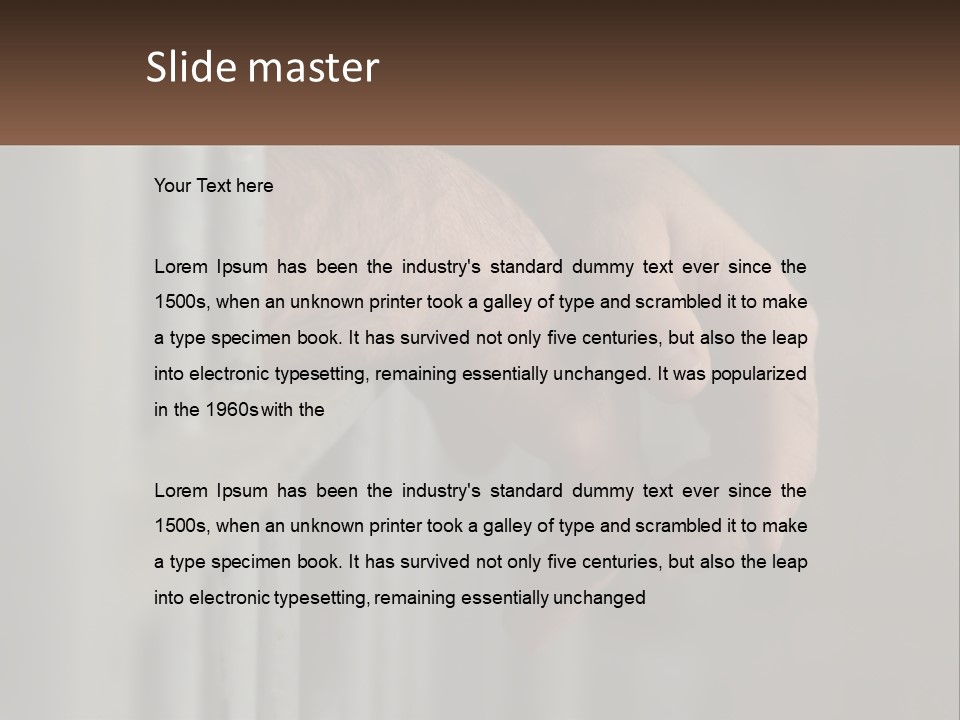 Imprisoned Alone Anger PowerPoint Template